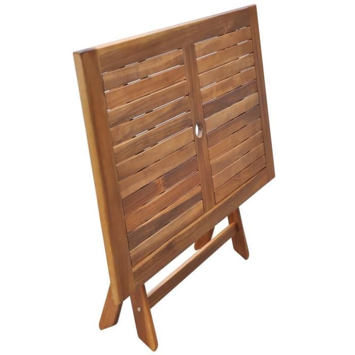 MAD Table de jardin 120x70x75 cm Bois d'acacia massif