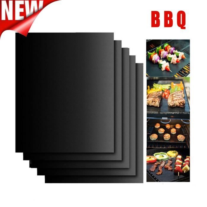 Tapis magique de gril de BBQ d'antiadhésive de 5PCS parfait pour la cuisson sur le gaz résistant à la chaleur @NWBG1403