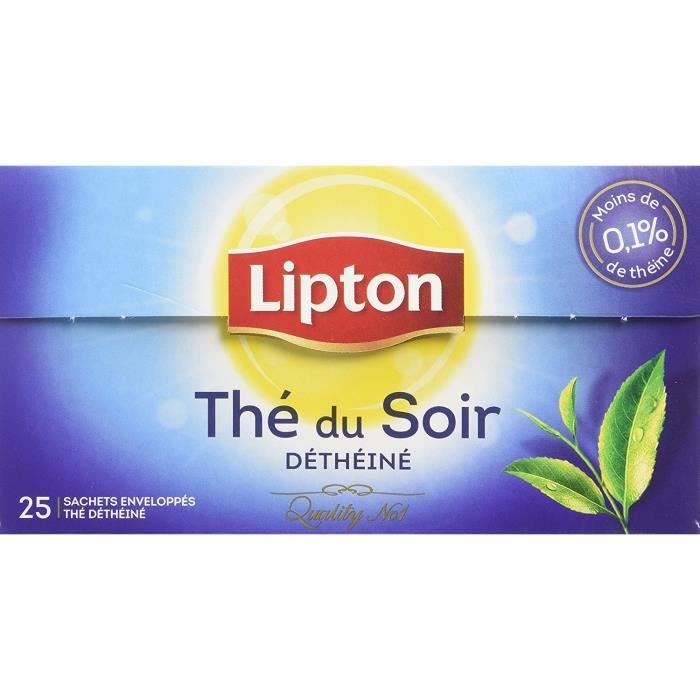 Lipton Thé Du Soir Déthéiné 25 Sachets 50 g