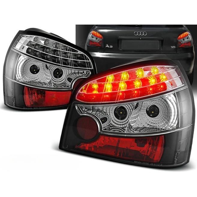 Paire de feux arrière Audi A3 8L 96-00 LED Noir