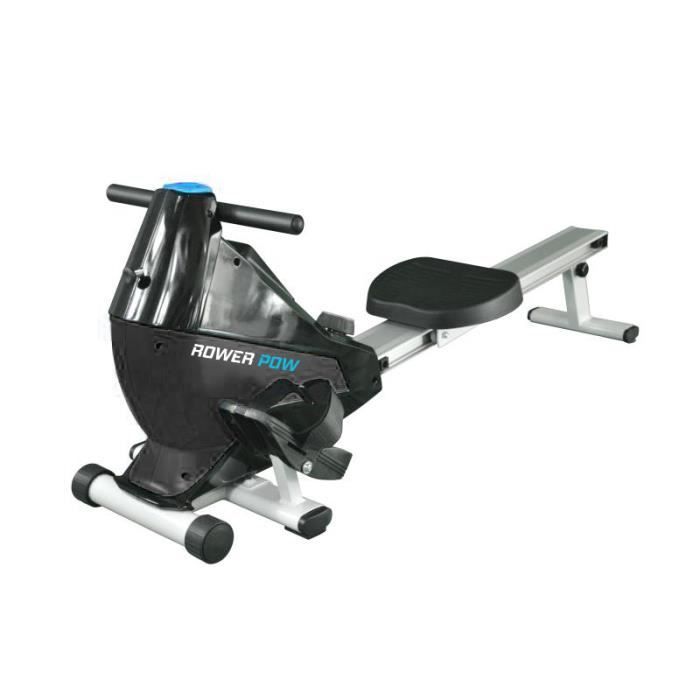 Rameur d'appartement Compact - Roue inertie 4Kg - 8 niveaux de résistance - Ecran d'entraînement - Appareil de fitness Silencieux RO