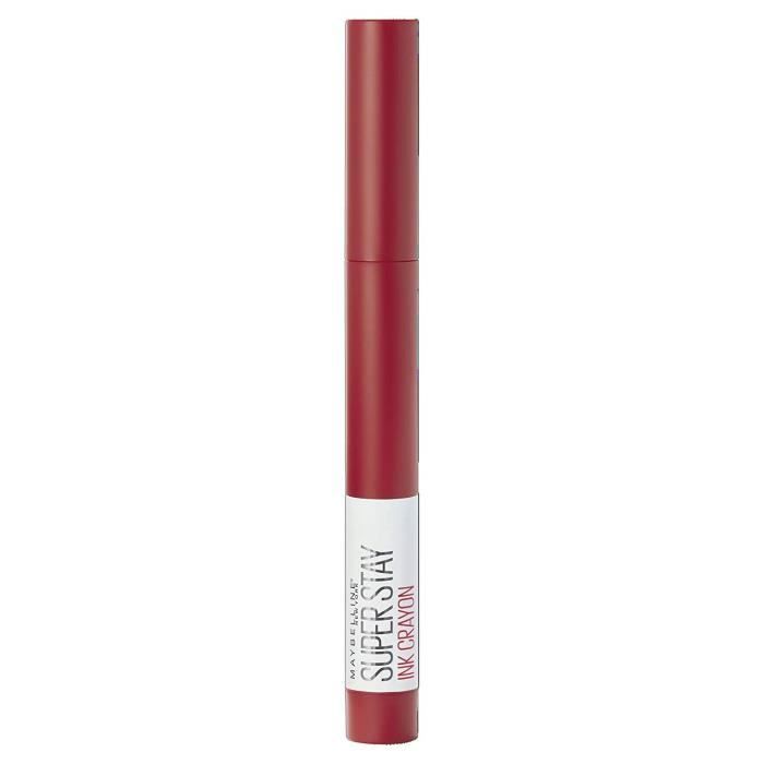 Maybelline New York Rouge à lèvres mat longue durée SuperStay Ink Crayon Ton 45 Hustle in Heels Rouge