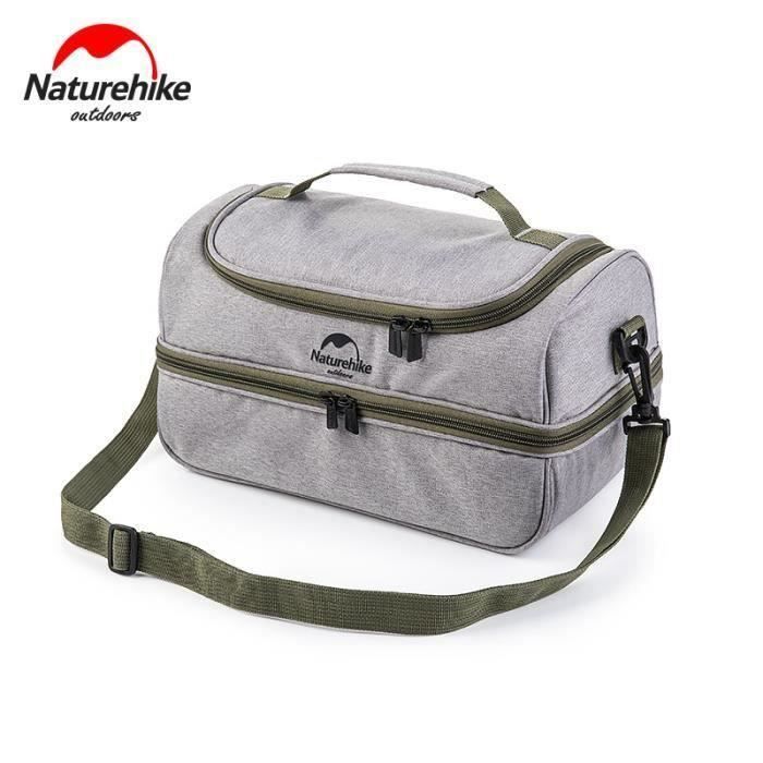 Sac Isotherme Glacière Pique-nique Extérieur Etanche Avec USB Chauffante Bande GRIS S @JBL