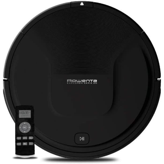 Rowenta X-Plorer Serie 20 Aspirateur robot Aspire les sols en un seul passage Noir RR6825WH