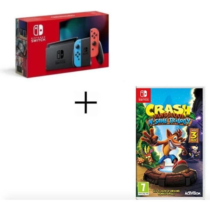 CONSOLE NINTENDO SWITCH + CRASH TRILOGY