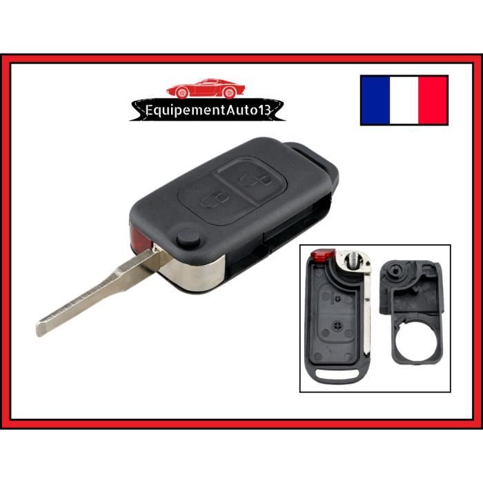 clé boitier coque Mercedes W168 W202 W203 W210 W461 A C E Vito Transit 2 boutons