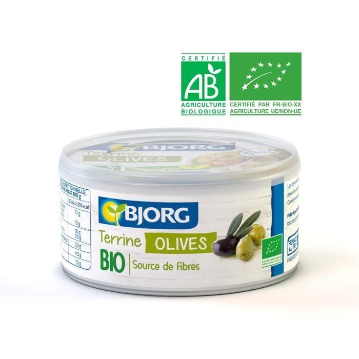 BJORG Terrine Végétale Olives Bio 125g