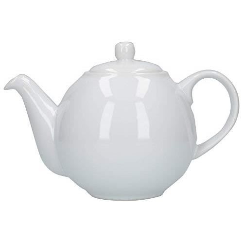 London Pottery 4 Cup Globe Teapot White 32110