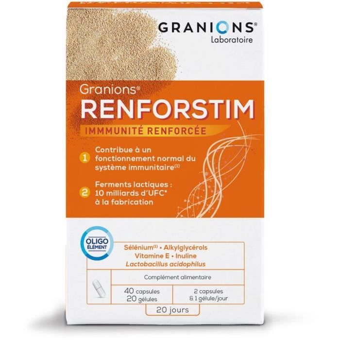 GRANIONS® RENFORSTIM (BTE 40 COMPRIMÉS + 20 GÉLULES)
