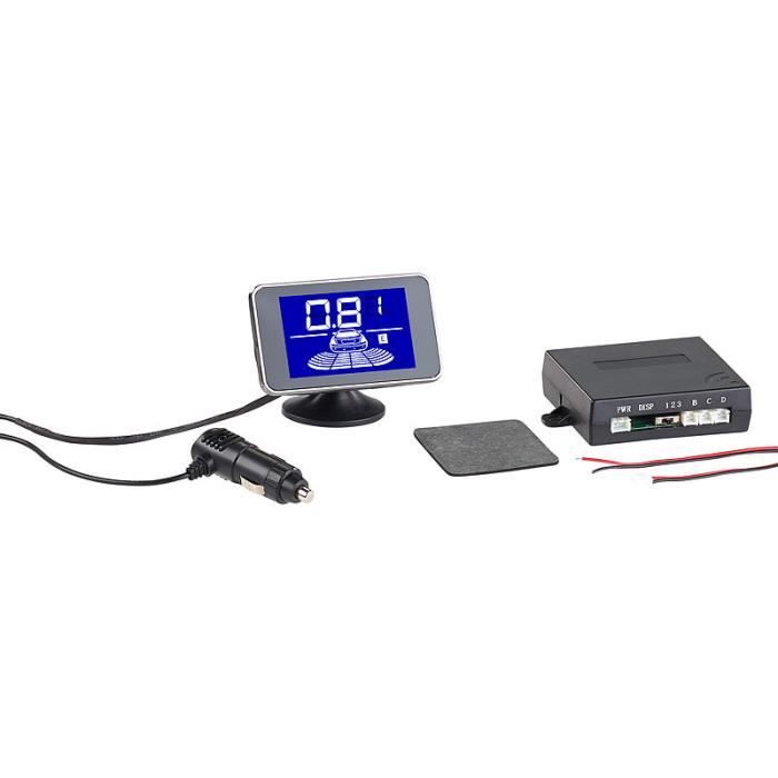 Radar de recul sans fil à ultrasons, avec écran LCD