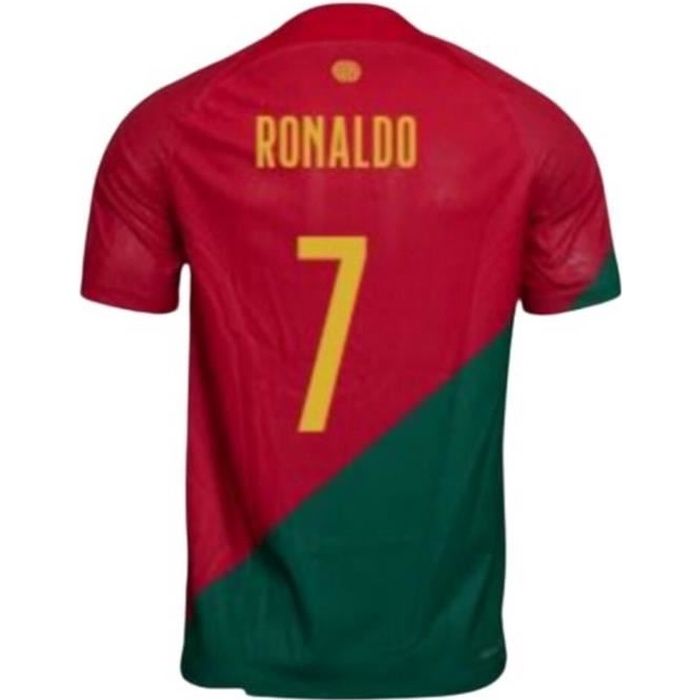 Nouveau Maillot Officiel de Football Enfant Nike Portugal Domicile Ronaldo Flocage Officiel N° 7 Coupe du Monde 2022