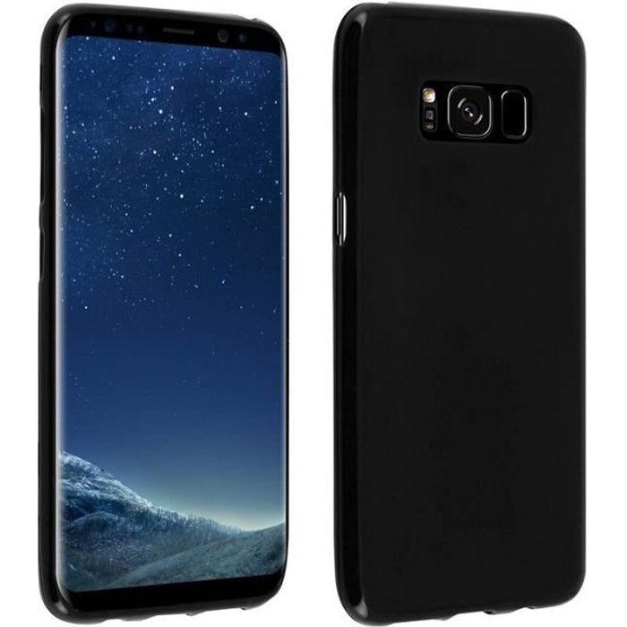 Pour Samsung Galaxy S8, Coque Silicone GEL Noir Ultra Fine