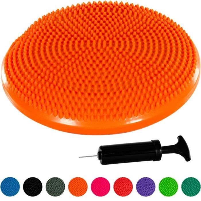 MOVIT Coussin d'équilibre et d'assise gonflable 33 cm, Orange