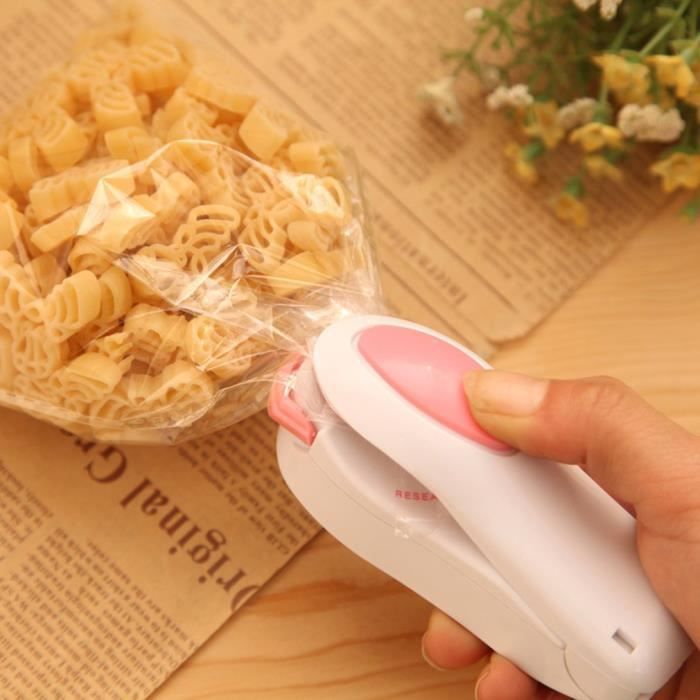 Soudé-Sac Plastique, Machine Mini d'étanchéité pour sceller Sac/Sachet Plastique Cuisine, scelleuse/Soudeur Thermique