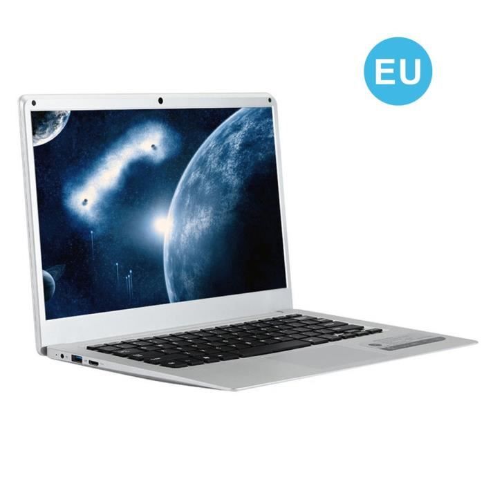 Ordinateur portable portable mince et léger de 14 pouces 2GB + 32GB Affichage Full HD 1920 * 1080P - argent