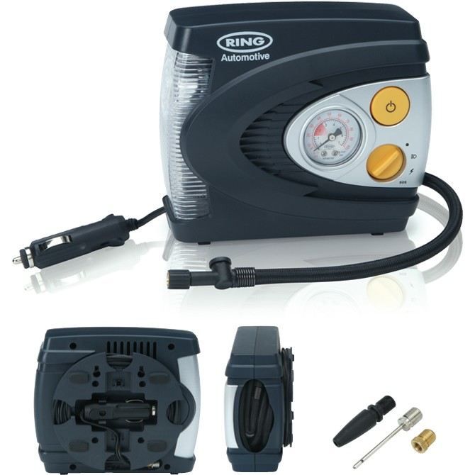 RING Compresseur d'air analogique 12v + éclairage LED RAC620
