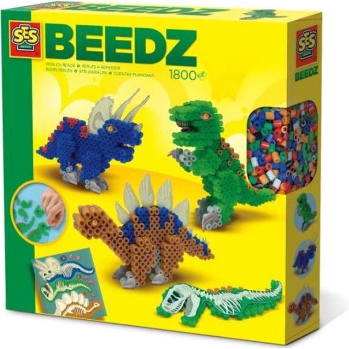 SES Creative Perles à repasser - Dinos