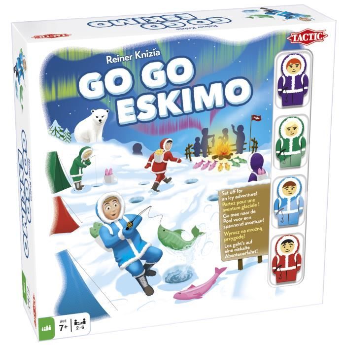 Tactic Go Go Eskimo, Jeu de questions, Enfants, 40 min, Garçon-Fille, Intérieur, Multicolore