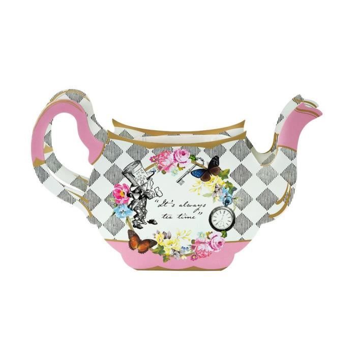 Alice au pays des merveilles -Alice In Wonderland- Teapot Vase Centerpiece - fête Decoration de mariage