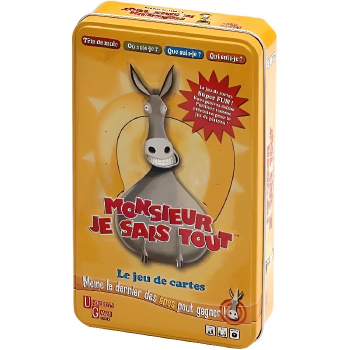 UNIVERSITY GAMES Boîte Métal Monsieur Je Sais Tout