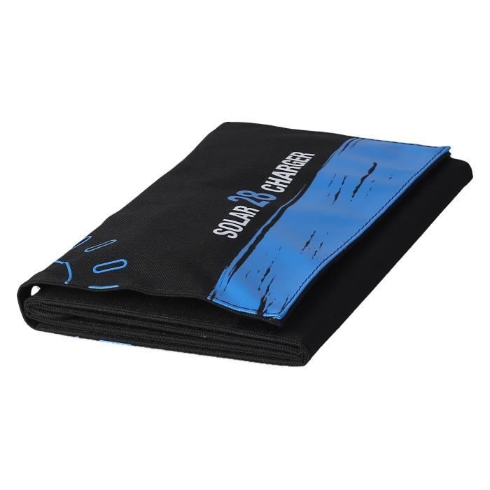 VINGVO Panneau de chargeur de téléphone solaire Panneau de chargeur solaire DC 5V 28W Panneau de chargeur de téléphone portable