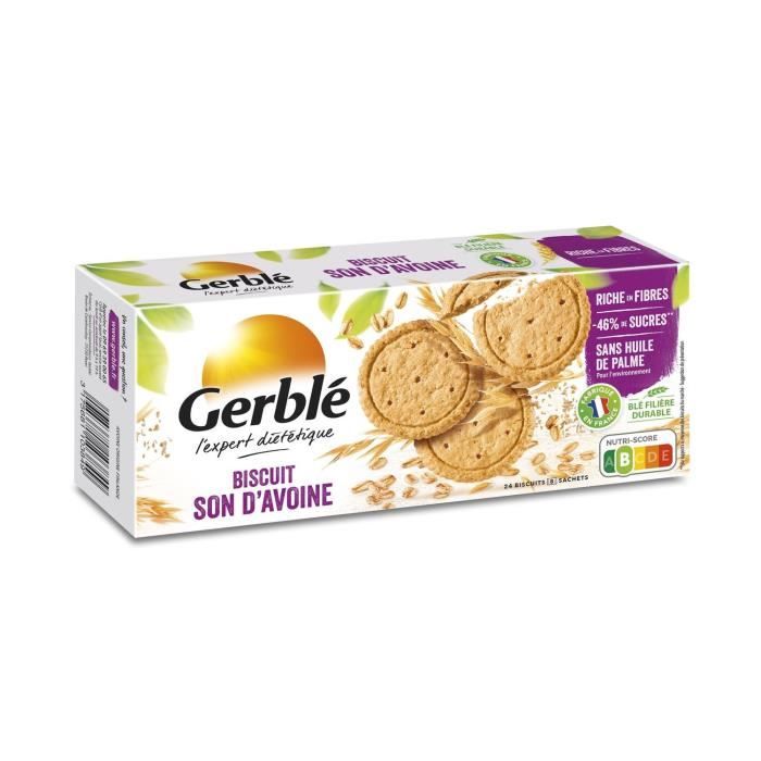 GERBLE Biscuits au son d'avoine - 144 g