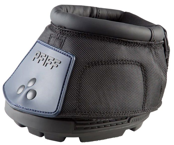 PFIFF Chaussure de sabot antidérapante rembourrée – semelle TPU nylon tailles 0–10 (bleu/noir)