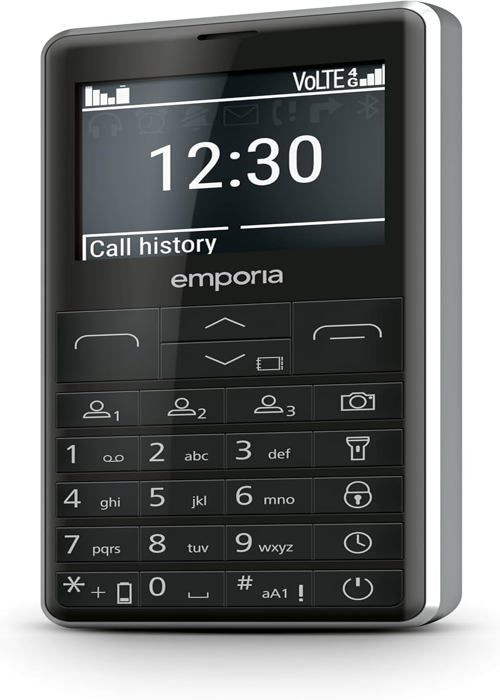 Téléphone Portable Senior Emporia - 4G, Bouton Urgence, Grandes Touches, Sans Contrat
