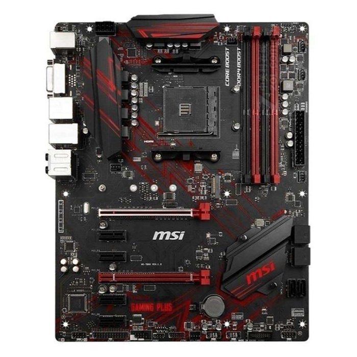 Carte mère MSI B450 GAMING PLUS AMD B450 Socket AM4 4xDDR4 SDRAM 64 Go ATX - Msi