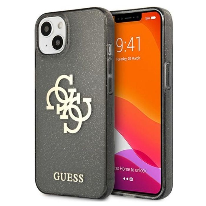 Guess Glitter 4G Big Logo Coque pour iPhone 13 mini