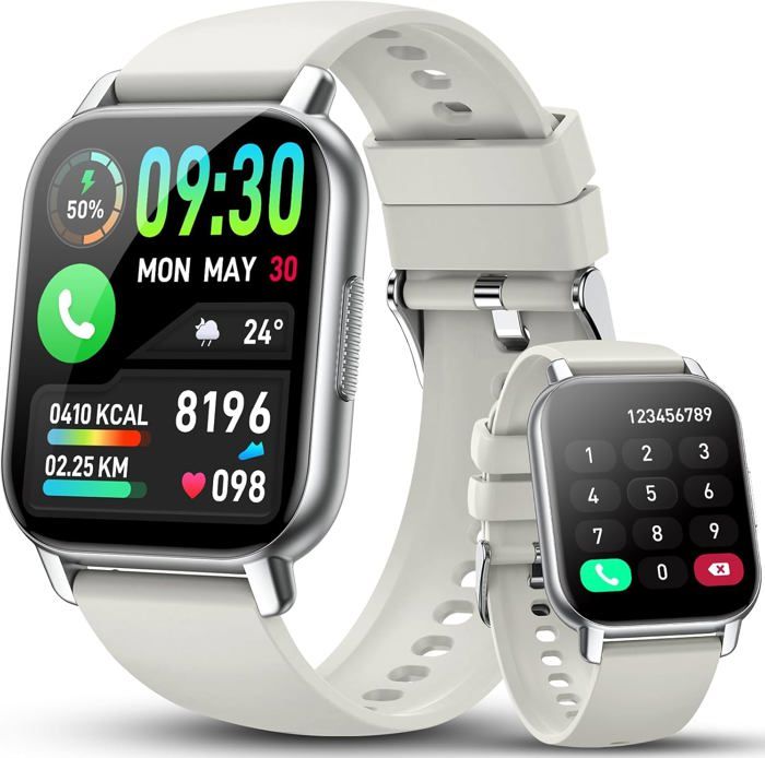 Montre Connectée 1.85" HD - Appels Bluetooth, 140 Modes Sport, Monitoring Sommeil/FC, étanche IP68, Pour Android/iOS - 4