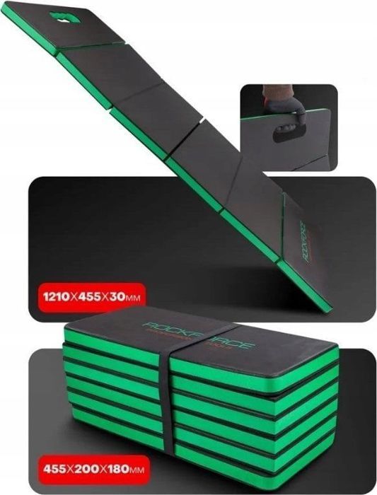 Tapis de gym - Rockforce - RF-TRL8002-1B - Pliable - 1210x455x30mm - Vert