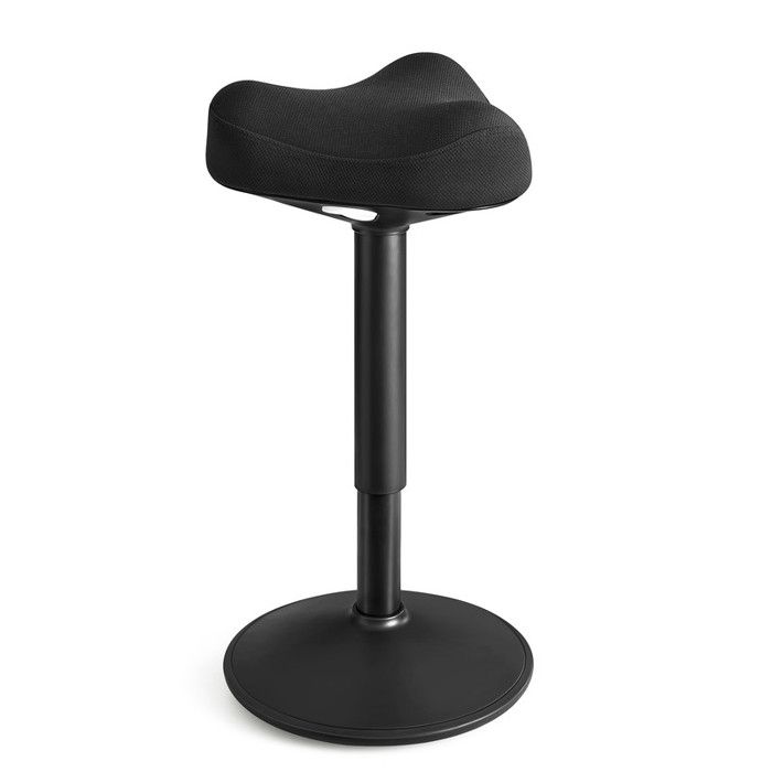 Tabouret Dynamique Siège Bascule à 360° Hauteur Réglable 58-83 cm Large Socle avec Patin Antidérapant Style Moderne Noir Tabouret Dynamique Siège Bascule à 360° Hauteur Réglable 58-83 cm Large Socle avec Patin Antidérapant Style Moderne Noir