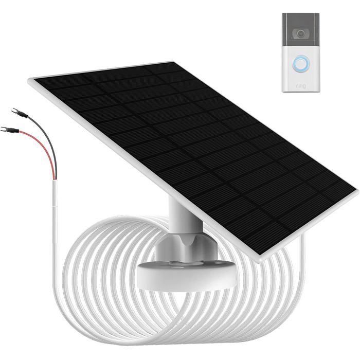 NICOLA Panneau Solaire 6 W 5 V Pour Recharger La Batterie De Votre Sonnette Video Ip66 Compatible Avec Les Modeles 3 4 3 Plus Et Doorbell Plus Pro 76398208