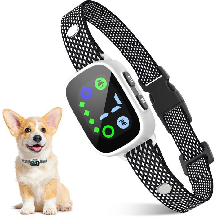 Comparer les prix de Collier Anti Aboiement Petit ChienCollier Anti Aboiement Avec 3 Modes Vibration/Son/Vibration&Son7 Niveaux De Sensibilité Détect
