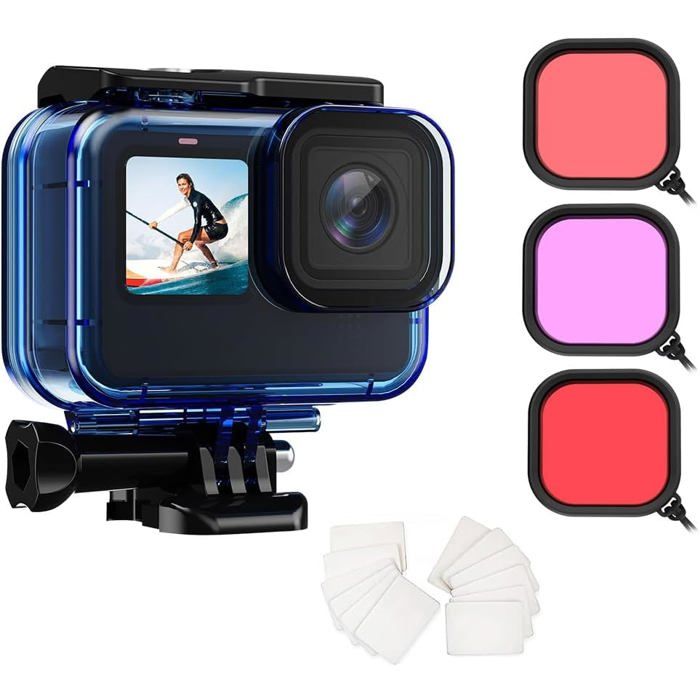 Boîtier étanche Vhbw Pour GoPro Hero 3 Et 3+ - Jusqu'à 20m De Profondeur, Fixation Rapide Incluse