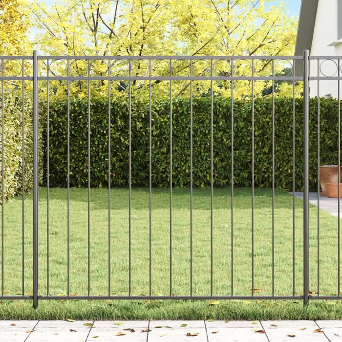 Clôture Grise 17x12 m en Acier