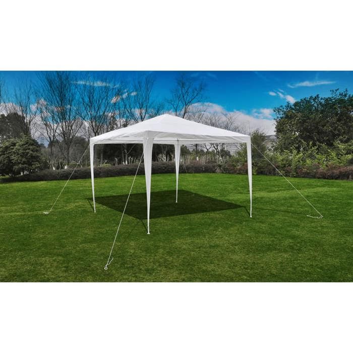 Belvédère de jardin - vidaXL - Toit pyramidal - 3x3 m - Blanc