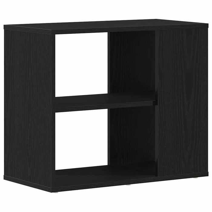 YUN@Buffet Bas Bahut Armoire Commode Sidebord noir en chêne 60x30x50 cm en bois composite @1942@