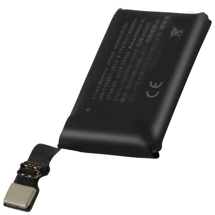 Batterie de Remplacement pour Apple Watch 2 38mm Li-Polymer 3 77V 273mAh 1Wh Noir Batterie de Remplacement pour Apple Watch 2 38mm Li-Polymer 3 77V 273mAh 1Wh Noir