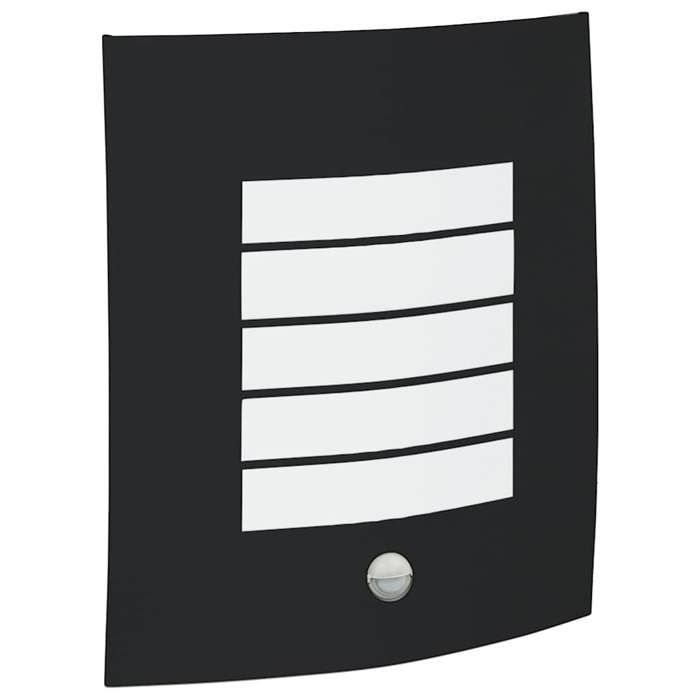 Applique murale dextérieur - vidaXL - Noir - Acier inoxydable - 23 5 x 10 5 x 26 cm - 230 V - 25 W