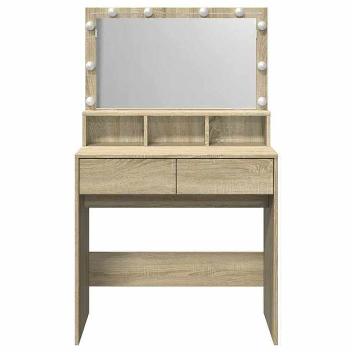 Moderne Coiffeuse pour Chambre - jills - avec LED - chêne sonoma 80x41x1345 cm CCC476