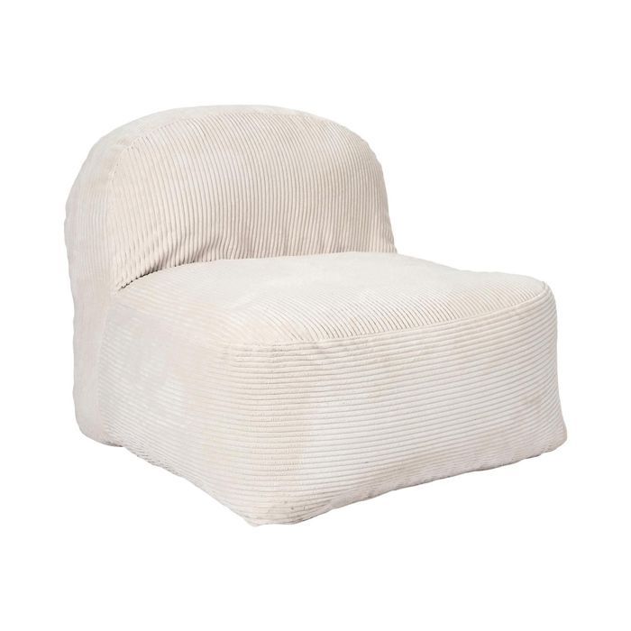 The Home Deco Factory - Fauteuil compressé en velours côtelé sans montage BERLIN - Beige