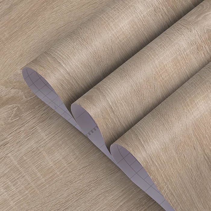 Papier Peint Autocolnt Extra LargeFilm Adhésif Grain de Chêne Gris CirMatépaissi80CMx4MSticker 80 x 400 cm Gris