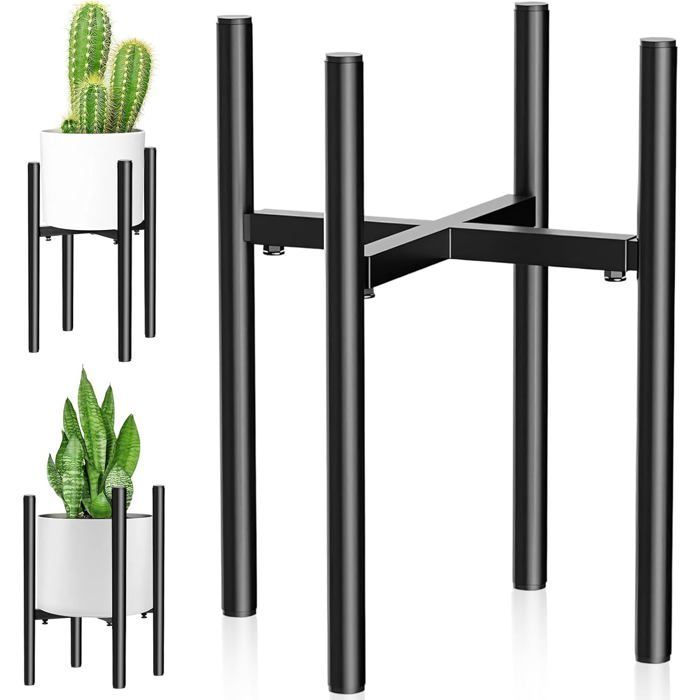 Support Plantes Intérieur Réglable Porte Plante En Métal Pour Pot Fleur 20 À 35Cm Étagère Plantes Aux Intérieurs Extérieurs [CA165]