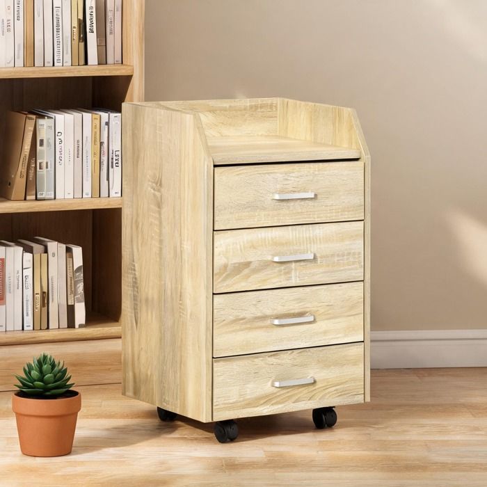 Armoire De Bureau en Panneaux de particules Bois naturel 40 x 36 x 65 cm - Bois naturel Panneaux de particules 40 x 36 x