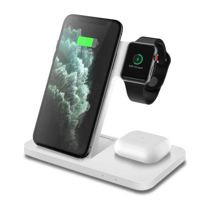 Station de recharge pour iPhone, Apple Watch et AirPods