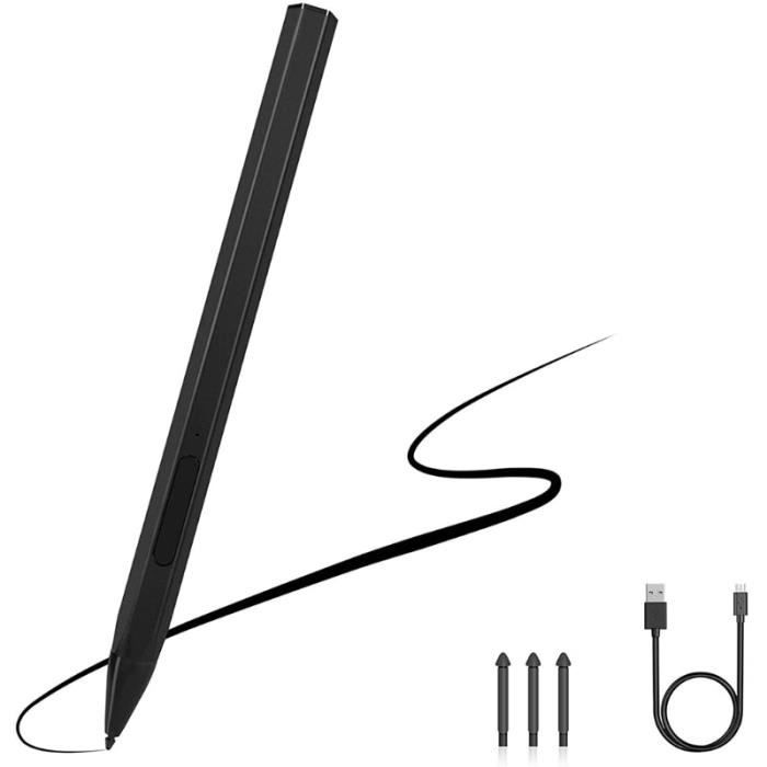 Stylo Pour Kindle Scribe Avec Pression 4096 Niveaux, Gomme Intégrée Et Anti-faux Toucher - 5 Recharges Incluses - 8