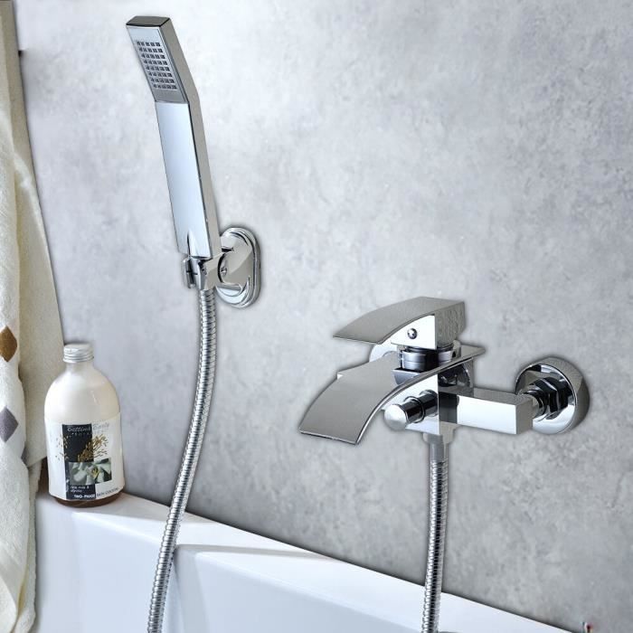 Pommeau De Douche Haute Pression à Hélice - Économie D'eau 20%, Rotation 360°, Connecteur Universel 2 Cm, Avec 2 Filtres Coton PP - Rouge