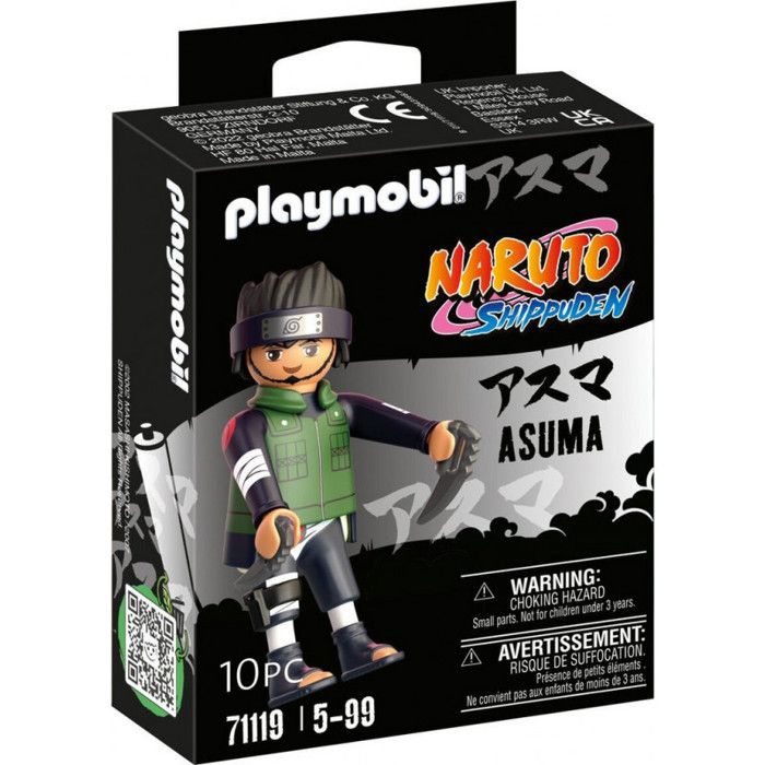 Figurine - PLAYMOBIL - Asuma - Naruto Shippuden - Vert - Multicolore - Enfant